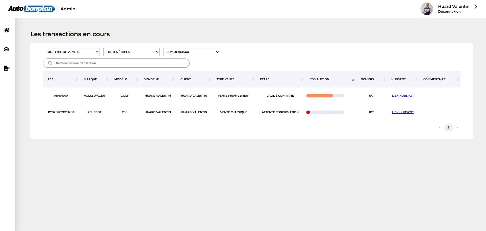 Interface Administration